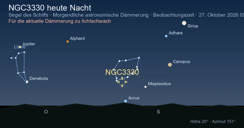 NGC3330 heute Nacht