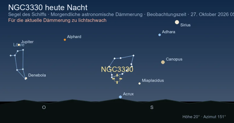 NGC3330 heute Nacht