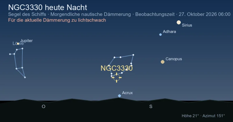 NGC3330 heute Nacht