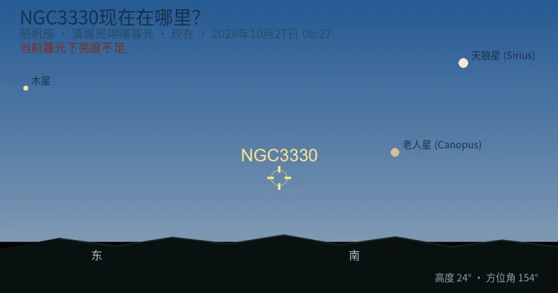NGC3330现在在哪里？