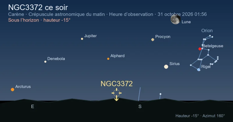 NGC3372 ce soir