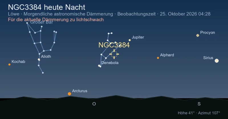 NGC3384 heute Nacht