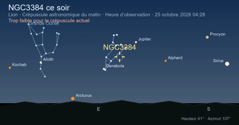 NGC3384 ce soir