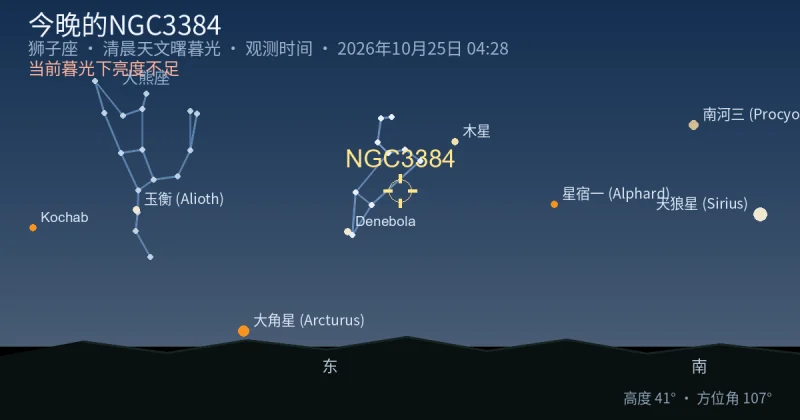今晚的NGC3384