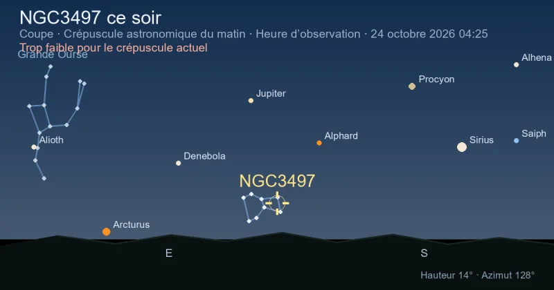 NGC3497 ce soir