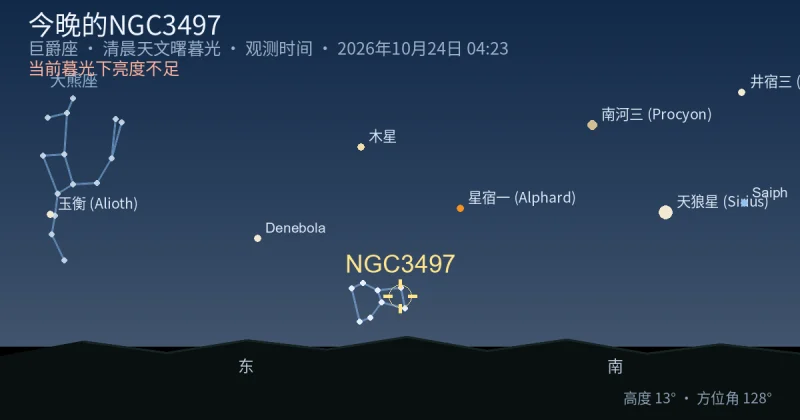 今晚的NGC3497