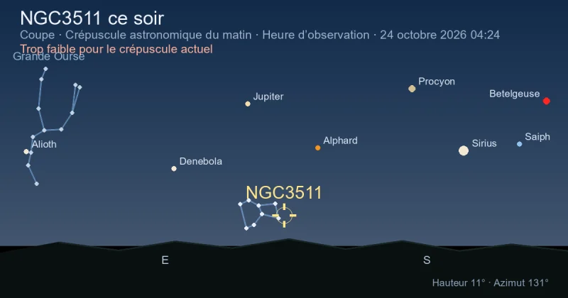 NGC3511 ce soir