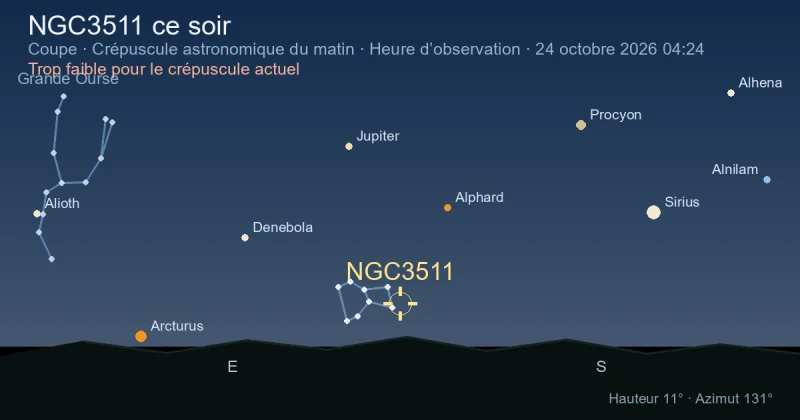 NGC3511 ce soir