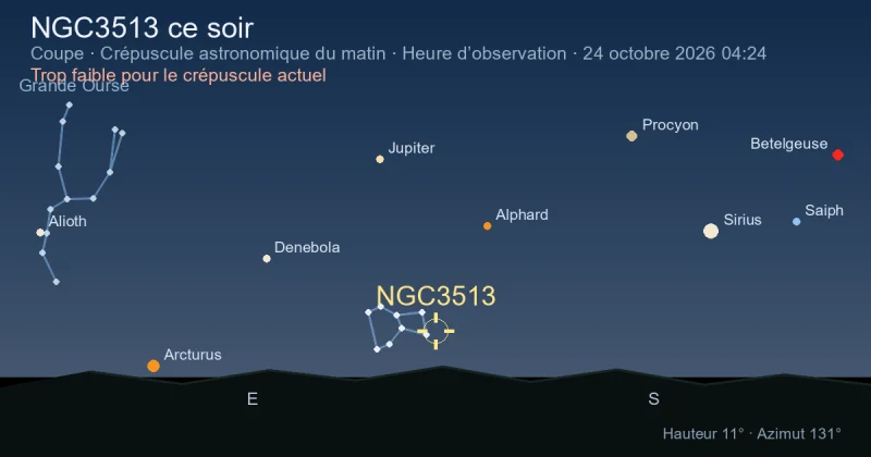 NGC3513 ce soir