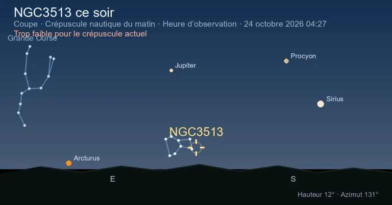 NGC3513 ce soir