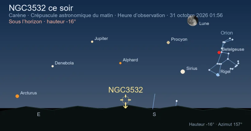 NGC3532 ce soir