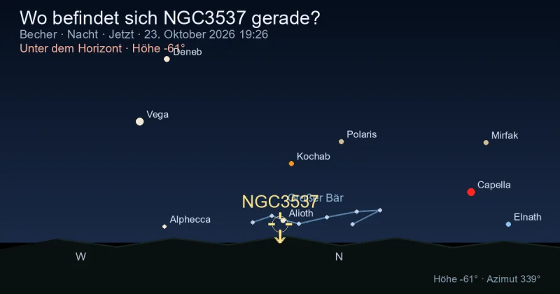 Wo befindet sich NGC3537 gerade?