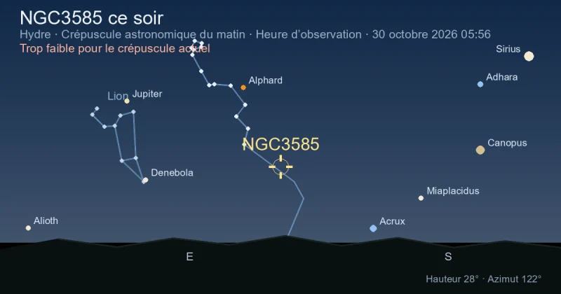 NGC3585 ce soir