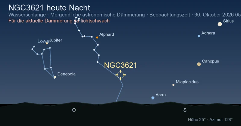 NGC3621 heute Nacht