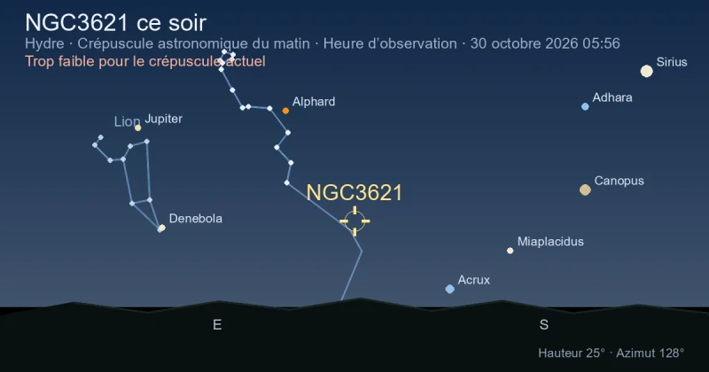NGC3621 ce soir