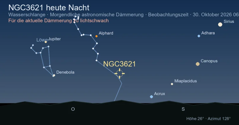 NGC3621 heute Nacht