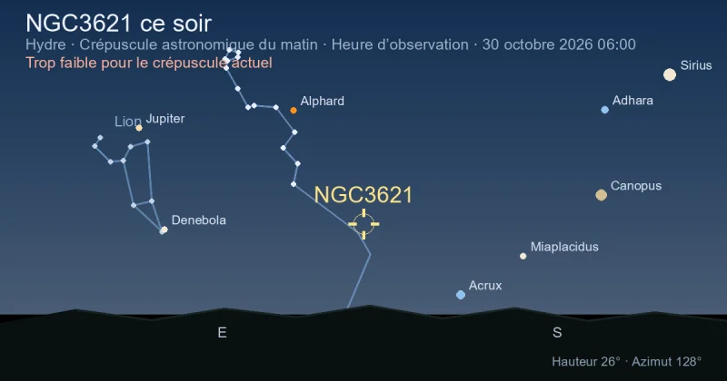 NGC3621 ce soir