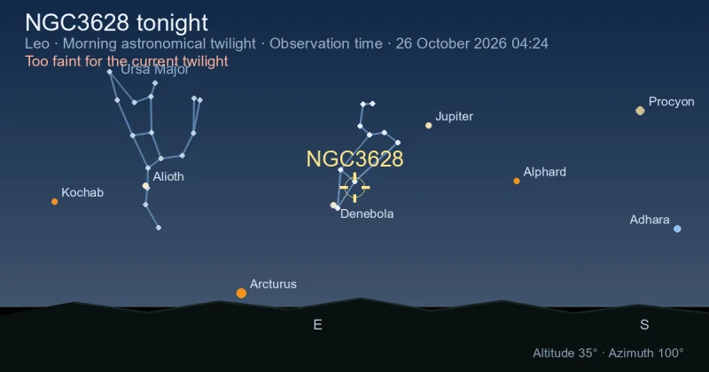 NGC3628 tonight