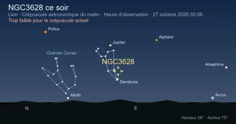 NGC3628 ce soir