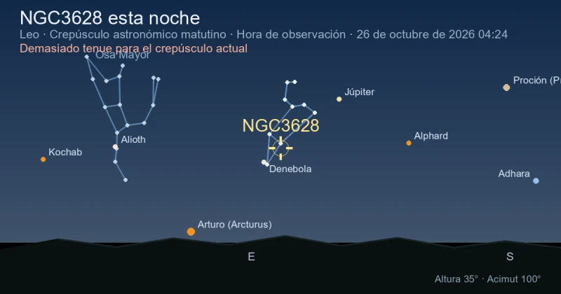 NGC3628 esta noche
