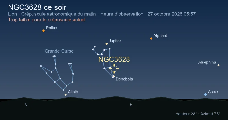 NGC3628 ce soir