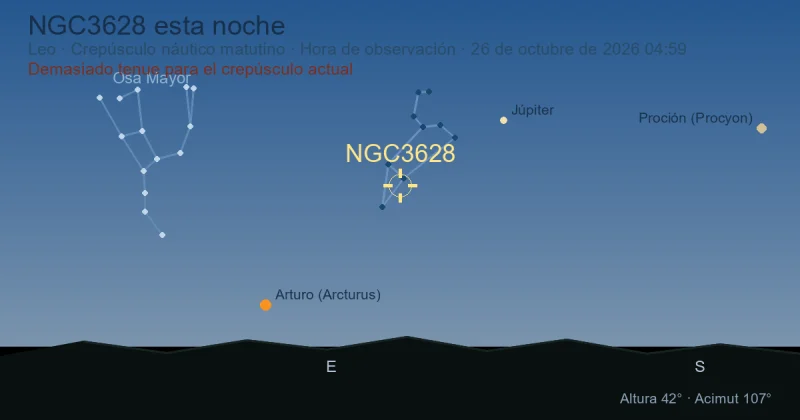 NGC3628 esta noche