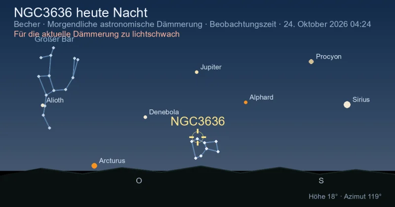 NGC3636 heute Nacht