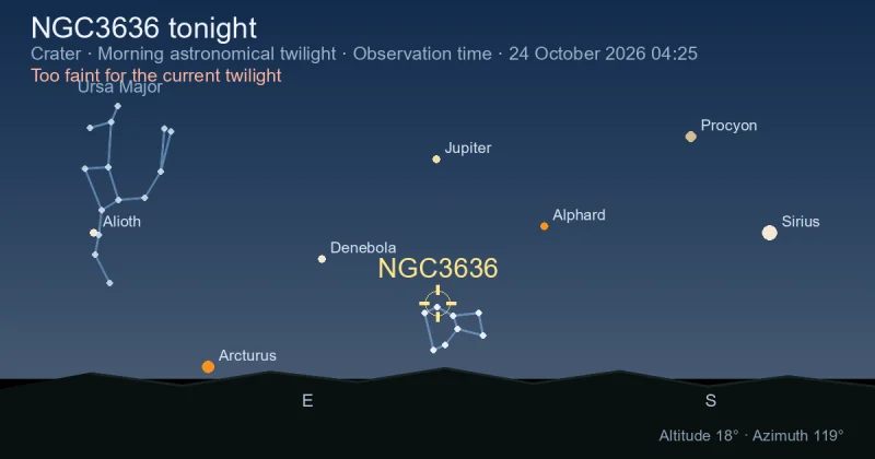 NGC3636 tonight