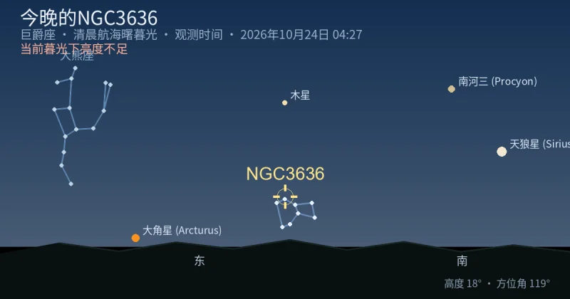 今晚的NGC3636