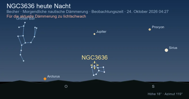 NGC3636 heute Nacht