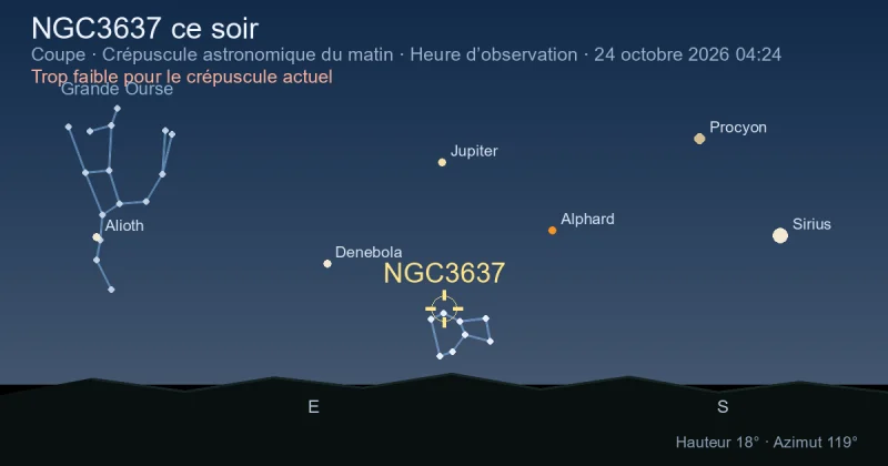 NGC3637 ce soir