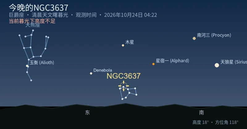 今晚的NGC3637