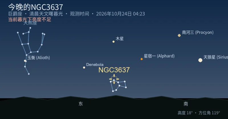 今晚的NGC3637