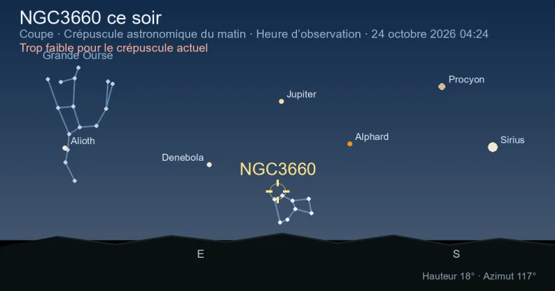 NGC3660 ce soir
