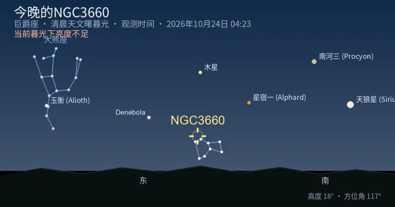 今晚的NGC3660