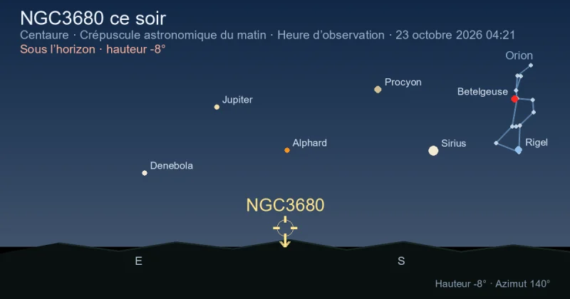 NGC3680 ce soir