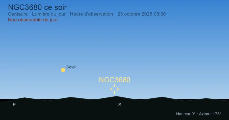 NGC3680 ce soir