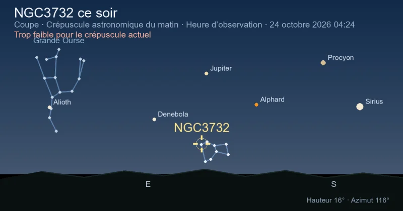 NGC3732 ce soir