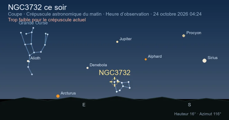 NGC3732 ce soir