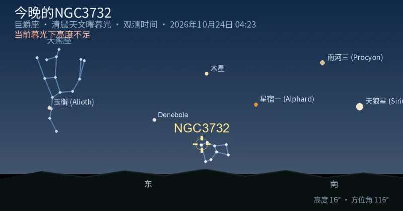 今晚的NGC3732
