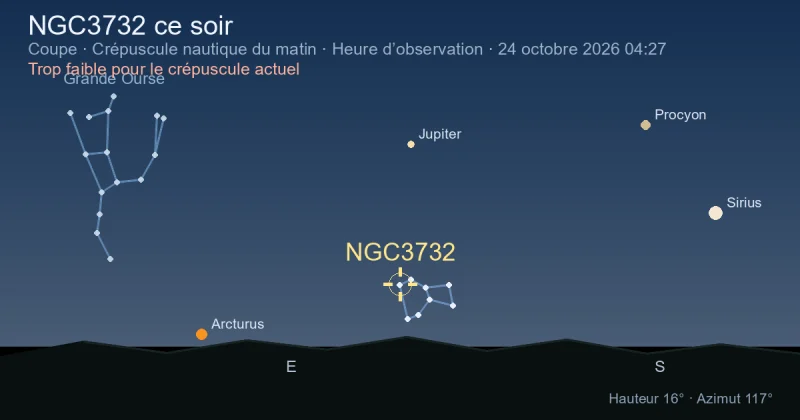 NGC3732 ce soir