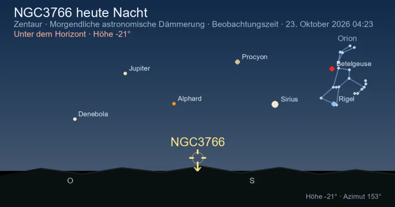 NGC3766 heute Nacht