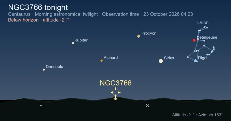 NGC3766 tonight