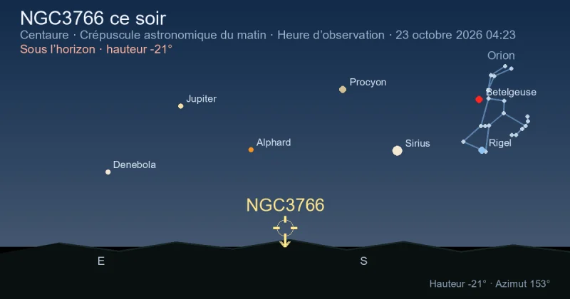NGC3766 ce soir