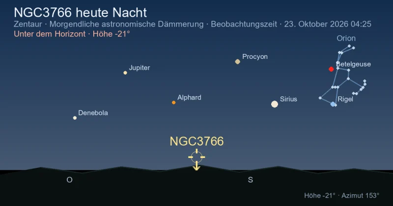 NGC3766 heute Nacht