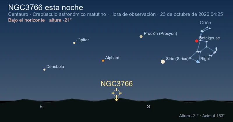 NGC3766 esta noche