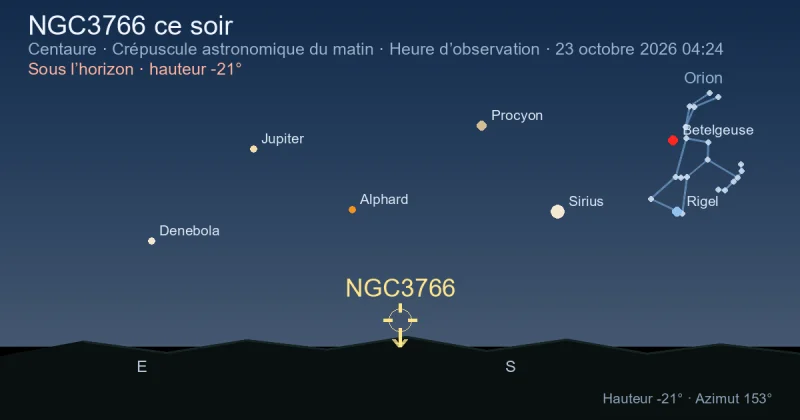 NGC3766 ce soir