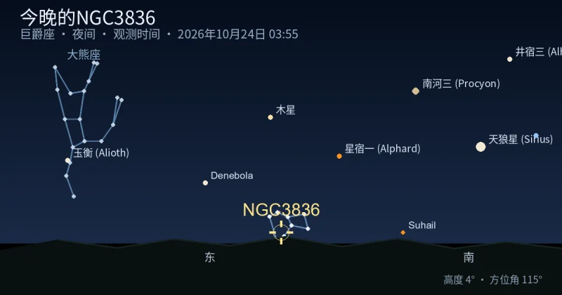 今晚的NGC3836