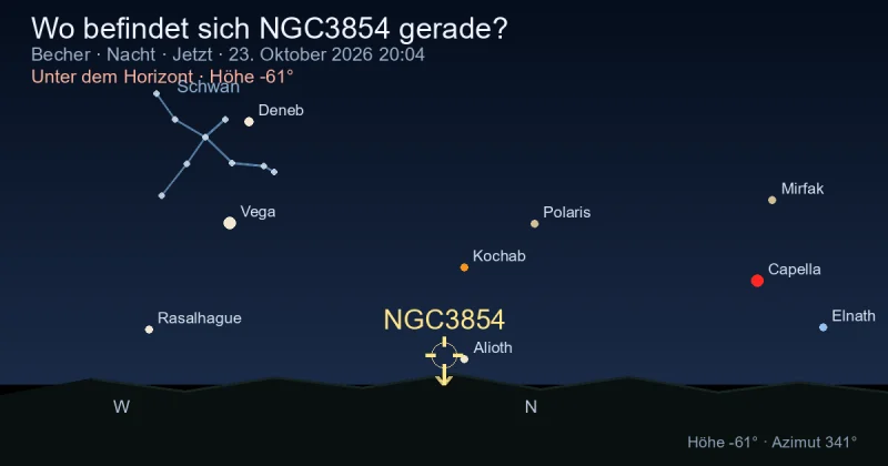 Wo befindet sich NGC3854 gerade?