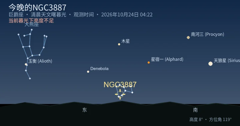 今晚的NGC3887